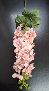 Fir Delphinium artificial  roz prăfuit 84cm- Material textil